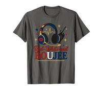 911 Dispatcher 4th of July Police Dispatch Thin Gold Line T-Shirt