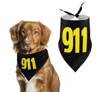 911 Dispatcher Cute Dog Bandanna Scarf Printed Adjustable Triangle Pet Kerchief for Dogs And Cats