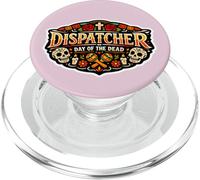 911 Dispatcher Day Of The Dead Mexican Día De Los Muertos PopSockets PopGrip for MagSafe