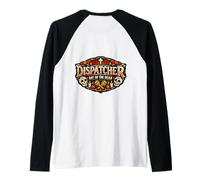 911 Dispatcher Day of The Dead Mexican Día De Los Muertos Raglan Baseball Tee