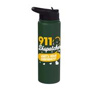 911 Dispatcher Dispatching Dispatch Emergency Responder Stainless Steel Insulated Water Bottle