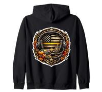 911 Dispatcher First Responder Thin Yellow Line Flag Fall Zip Hoodie