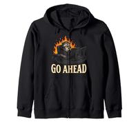 911 Dispatcher Raccoon Funny Emergency Dispatch Zip Hoodie