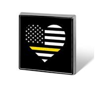 911 Dispatcher Thin Gold Line US Flag Custom Brooch Pin Lapel Pins Tie Suit Dress Accessories Wedding Birthday for Men Women