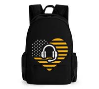 911 Dispatcher U.S. Flag Casual Backpack Lightweight Laptop Travel Bag