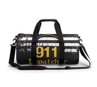 911 Dispatcher U.S. Flag Gym Bag Travel Duffel for Men Women