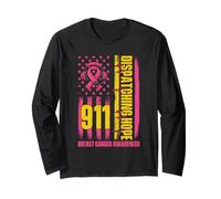 911 Dispatching Hope - Breast Cancer Awareness Dispatcher Long Sleeve T-Shirt