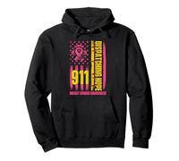 911 Dispatching Hope - Breast Cancer Awareness Dispatcher Pullover Hoodie