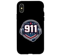 911 Emergency Dispatcher First Responder Headset Head Set Case for iPhone X/XS