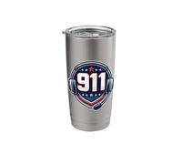 911 Emergency Dispatcher First Responder Headset Head Set Stainless Steel Insulated Tumbler
