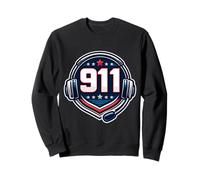 911 Emergency Dispatcher First Responder Headset Head Set Sweatshirt
