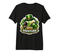 911 Emergency Dispatcher First Responder Saint Patricks Day Premium T-Shirt