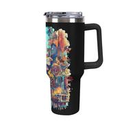 911 Remember U.S. Travel Mug with Handle & Straw 40oz Stainless Steel Water Bottle Double Wall Tumbler