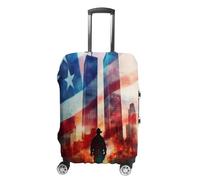 911 Tragedy Picture Luggage Case Cover Protective Suitcase Covers Anti Scratch Baggage Washable Fits 19-32 Inch XL