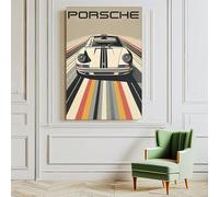 911 Vintage Car Poster Man Cave Canvas Wall Art for Modern Office Bedroom Dorm Living Room Classroom Decor