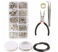 912PCS Ultimate Jewelry Making Kit - Complete DIY Beading Supplies with Pliers, Tweezers, Ear Hooks, Lobster Clasps, Jump Rings, Wires & Storage Case (240g) - Create Earrings, Necklaces, Bracelets