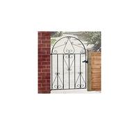 (914mm GAP X 1219mm High) Classic Low Bow Top Metal Scroll Garden Gate