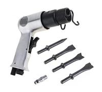 9150 120mm Medium Stroke Air Hammer Kit Professional Handheld Pistol Gas Shovels Air Hammer Small Rust Remover Cutting Drilling Chipping Pneumatic Tools(9190 190mm)