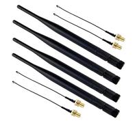 915MHz LoRa Antenna with 5dBi Gain and SMA Male Connector, 19.5cm Length, Includes SMA Male to Female Extension Cable, Compatible with Heltec LoRa 32 V3 and AB02 LoRa GPS (4-Pack)