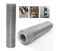 915mm×15m Welded Wire Mesh Vegetables Garden Fruits Plants Animals Fencing 25mm Square Mesh Hardware Cloth 0.9mm Thickness Anti-rust Mesh Hot-dipped Galvanized Welded Wire Net