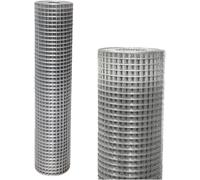 915MM X 15M Galvanized Welded Wire Hexagonal Wire, 2.5cm Hole Size PVC Coated Chicken Wire, Anti-Rust Garden Fence Rabbit Mesh Fencing, Anti-Cracking for Chicken, Garden, Pets Poultry Netting (Sliver)