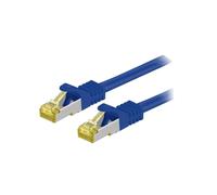 91646 S/FTP Cat 6A Patch Cord 15m Blue 26AWG Cu LSZH
