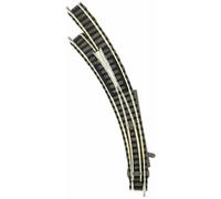 9168 Fleischmann N Scale Left Manual Curved Switch with Ballast