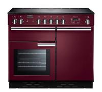 Rangemaster PROP90EICY/C Professional + 90 Induction Hob Range Cooker, Cranberry