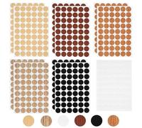 918 Pcs Self-Adhesive Screw Cap Covers, Multicolour Stickers for 21 mm (0.83 in) Screw Holes, Dust-Proof Furniture Cover Caps for Wood Shelves & Cabinets