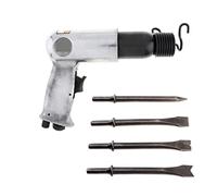 9190 190mm Professional Pneumatic Hammer Handheld Pistol Air Shovels Small Gas Chisels Rust Remover Cutting Pneumat Tools(9190 with 4 Shovels)