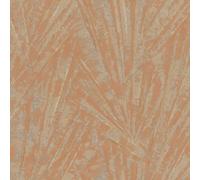 91937 - Vault Fan Palm Red Gold Galerie Wallpaper