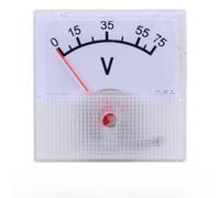 91C16 Mechanical DC Voltmeter Analog Panel Gauge Copper Terminal Voltage Meter for Mining Power Systems(DC75V)