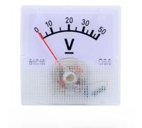 91C16 Mechanical DC Voltmeter Analog Panel Gauge Copper Terminal Voltage Meter for Mining Power Systems(DC50V)