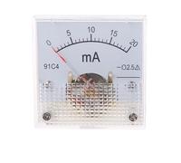 91C4 0-1A 2A 3A 5A 10A 300mA 500mA Amp Meters High Precision Analog Panel Ammeter Class 2.5 Accuracy Measuring Tool(0-50mA)
