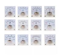 91C4 Ammeter 1A 2A 3A 5A 10A 20A 30A 50A 100A 200A 300A 500A Panel Mechanical Pointer Type Amper Meter Current 1Pcs(0-50mA)