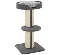 PawHut 2 Tier Cat Tree - Grey, Grey
