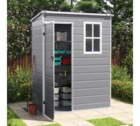 91CM Depth Plastic Lockable Garden Storage Shed with Window