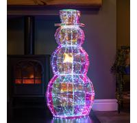 91cm Dream Light up Iridescent Christmas Snowman with 400 White LEDs