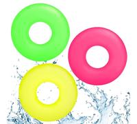 91cm Inflatable Pool Floats Rubber Ring for Kids,Adults,3Pcs Swimming Rings Tube,Inflatable Pool Rings Swim Ring Floaties,Pool Inflatables for Adults Kids Swimming Pool Toys Summer Beach Water Party