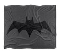 (91cm x 147cm, Grey/Black) Batman Caped Crusader Logo Blanket