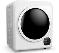 91L Laundry Dryer 1700W Tumble Clothes Fryer With Stainless Steel Tub Gymax White One Size