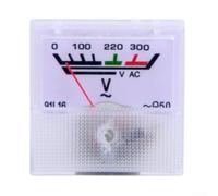 91L16 AC Voltmeter 0-300V Pointer Type, Heat-Resistant Housing Copper Terminals, For Industrial Mining Power Control Panels