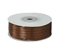 91m Thin Coffee Ribbon Satin Ribbon 3mm Solid Color Fabric Ribbon Silk Satin Roll,Coffee Wrapping Ribbon and Bows for Gift Wrapping DIY Crafts Hair Christmas Bows Cake Wedding Balloons