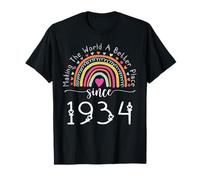 91st Birthday Born Making The World Better Place Since 1934 T-Shirt