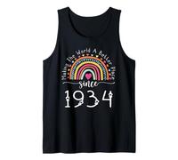 91st Birthday Born Making The World Better Place Since 1934 Tank Top