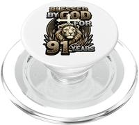 91st Birthday Christian Blessed By God For 91 Years PopSockets PopGrip for MagSafe