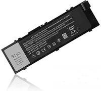 91Wh MFKVP Laptop Battery Compatible for Dell Precision 15 7510 7520 17 7710 7720 M7710 M7510 Series T05W1 GR5D3 0FNY7 RDYCT TWCPG GR5D3 RDYCT M28DH 1G9VM 451-BBSB 451-BBSF 451-BBSE 11.4V 6CELL