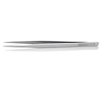 92 21 08 Tweezers 140mm CLIn: straight tips f. Tip: Sharp KNIPEX