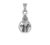 92.5% Pure Sterling Silver God Sai baba Pendant (Big Size) for Men & Women Sliver -Clevio978-1