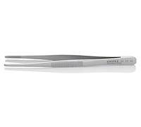 92 72 45 Tweezers 145mm CLIn: straight tips f. Tip: Rounded KNIPEX